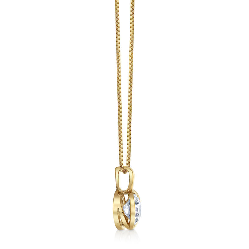 Lab Grown Diamond Sirena Pendant in 14k Yellow Gold image number null